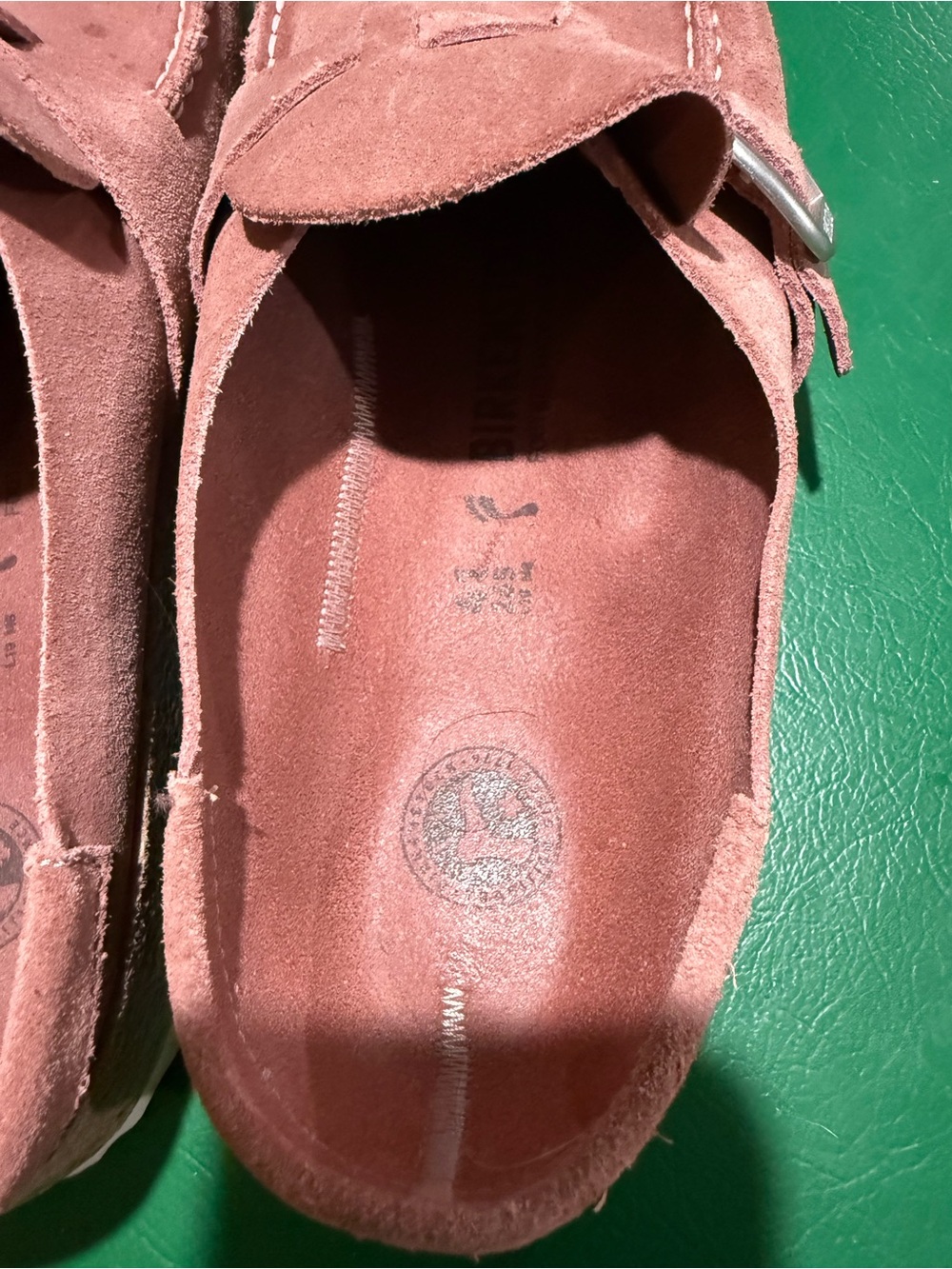Birkenstock Suede Slides in Rose Pink size 41 - Picture 3 of 9